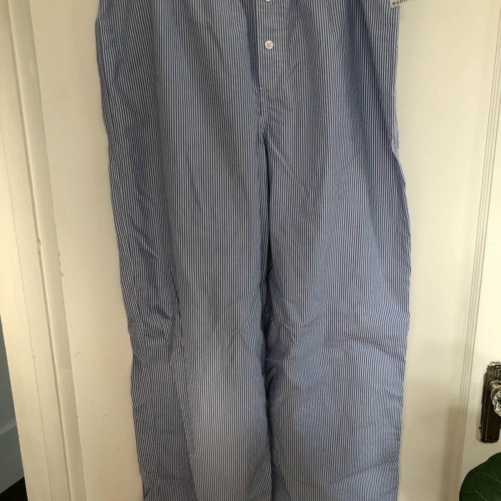 Aritzia Blue and White Pinstripe Pajama Pants